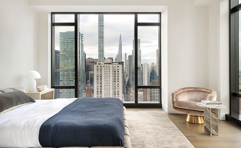 纽约曼哈顿中城全新河景公寓上市，艺术与奢华的理想居所